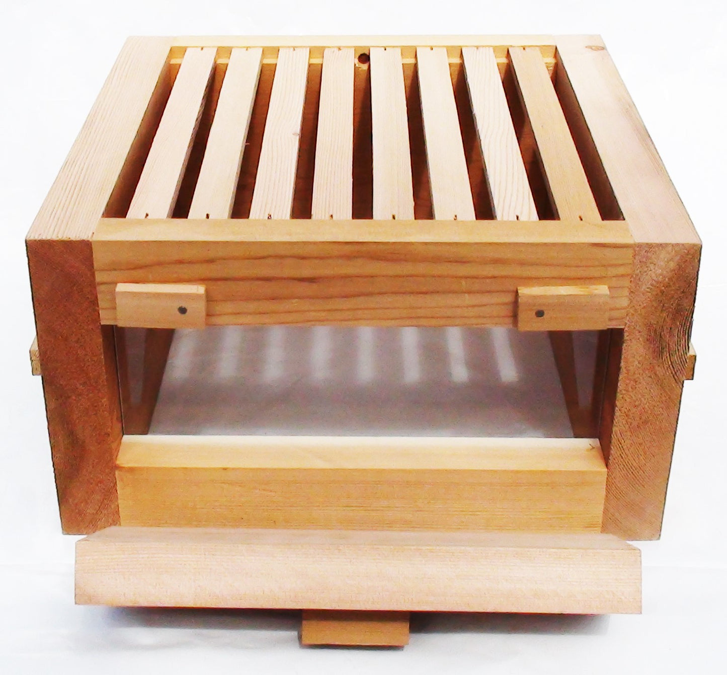 Warré Hive Box with Window - Copyrights RebelBees 2016