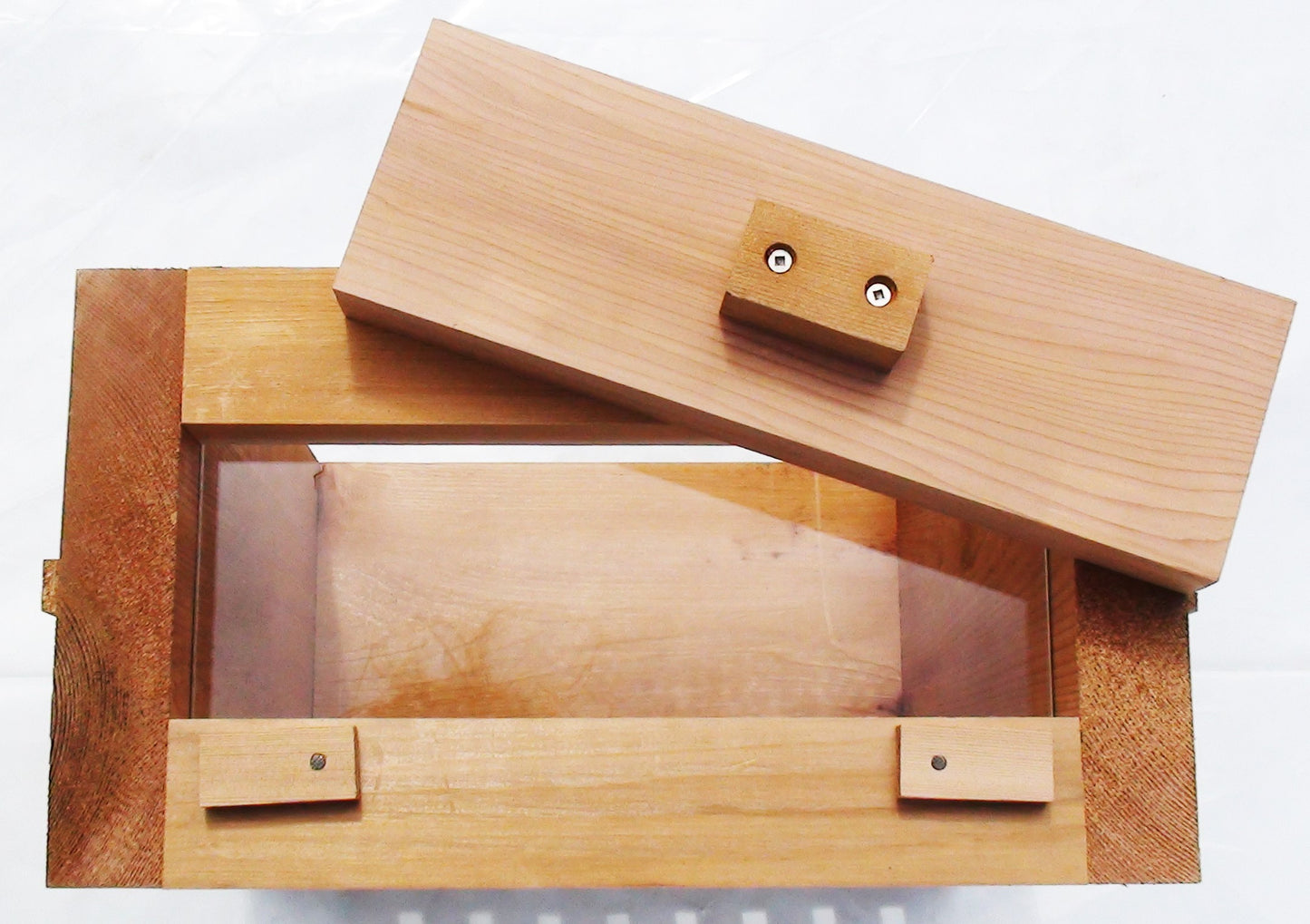 Warré Hive Box with Window - Red Cedar / Hausse Warré Vitrée - Cèdre Rouge