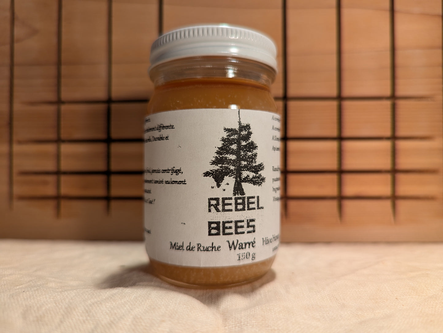 RebelBees Honey 2024 - Jar of 150 g - Copyrights RebelBees 2026