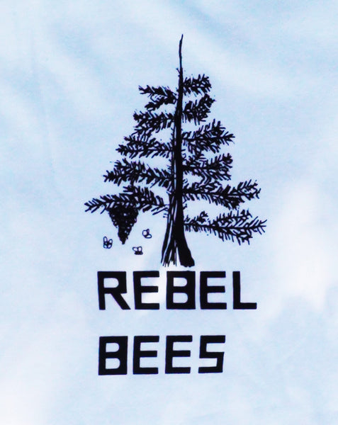 RebelBees White T-shirt - Copyrights RebelBees 2016