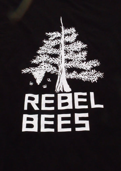 RebelBees Black T-shirt - Copyrights RebelBees 2016